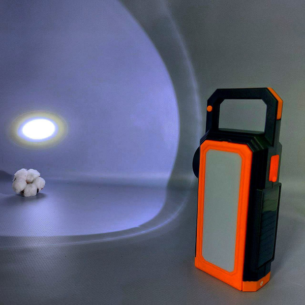 Многофункциональный кемпинговый фонарь – светильник Solar energy camping lantern F-911 (зарядка USB+солнечная батарея, 6 режимов работы, режим Powerbank)